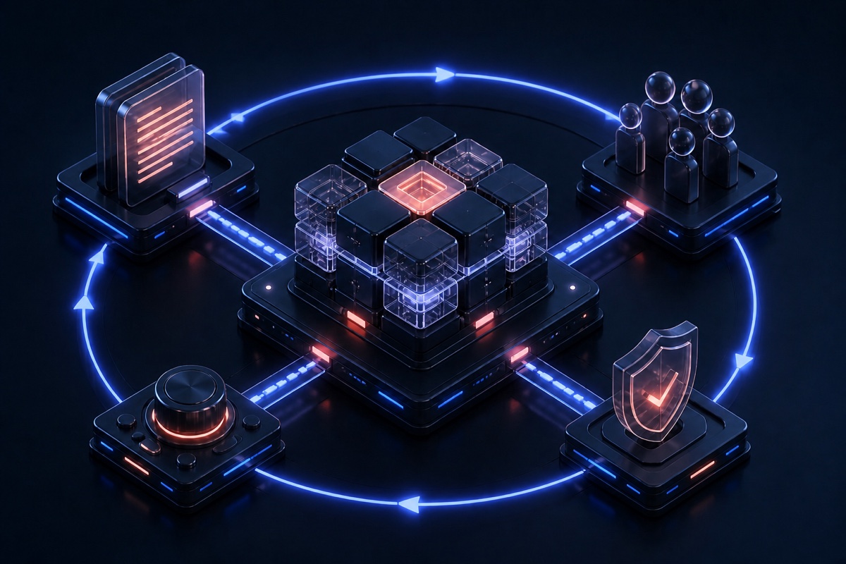 A reusable operating system connecting documentation, team enablement, controls and continuous improvement